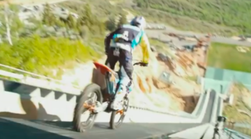 Robbie Maddison's Massive Dirtbike Ski Jump