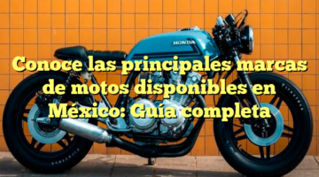 Conoce las principales marcas de motos disponibles en México: Guía completa