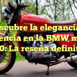 Descubre la elegancia y potencia en la BMW moto 1000: La reseña definitiva