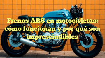 Frenos ABS en motocicletas: cómo funcionan y por qué son imprescindibles