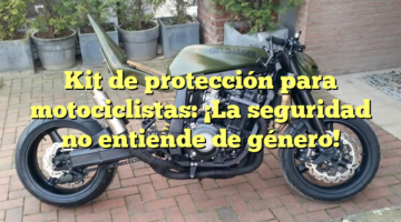 Kit de protección para motociclistas: ¡La seguridad no entiende de género!