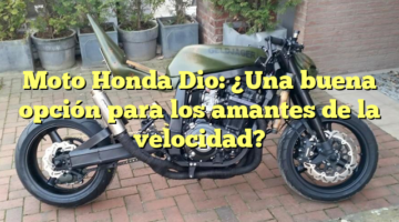 Moto Honda Dio: ¿Una buena opción para los amantes de la velocidad?