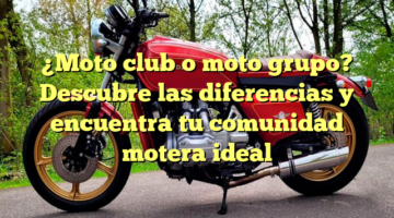 ¿Moto club o moto grupo? Descubre las diferencias y encuentra tu comunidad motera ideal