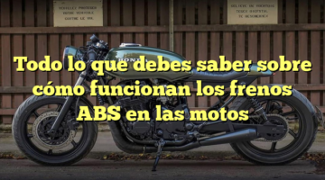 Todo lo que debes saber sobre cómo funcionan los frenos ABS en las motos