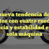 La nueva tendencia de las motos con cuatro ruedas: potencia y estabilidad en una sola máquina