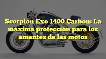 Scorpion Exo 1400 Carbon: La máxima protección para los amantes de las motos