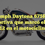 Triumph Daytona 675R: La deportiva que marcó el año 2012 en el motociclismo