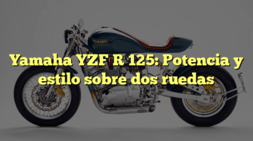 Yamaha YZF R 125: Potencia y estilo sobre dos ruedas
