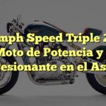 Triumph Speed Triple 2011: Una Moto de Potencia y Estilo Impresionante en el Asfalto