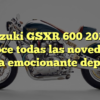 Suzuki GSXR 600 2020: Conoce todas las novedades de esta emocionante deportiva