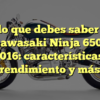 Todo lo que debes saber sobre la Kawasaki Ninja 650 del 2016: características, rendimiento y más